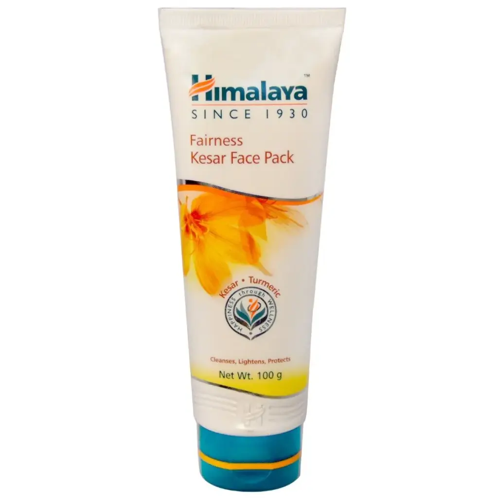 Fairness Kesar Face Pack 100 g - Turmeric,Walnut,Indian Aloe and Saffron - Himalaya, India