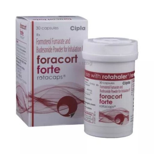 Foracort Forte Rotacaps 400 mcg - Budesonide,Formoterol - Cipla, India