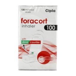 Foracort Inhaler 100 mcg - Budesonide,Formoterol - Cipla, India