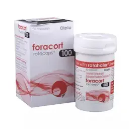 Foracort Rotacaps 100 mcg - Budesonide,Formoterol - Cipla, India