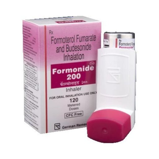 Formonide Inhaler 200 mcg - Budesonide,Formoterol - Cadila, India