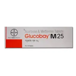 Glucobay M 25 - Acarbose,Metformin - Bayer Zydus Pharma Pvt. Ltd.