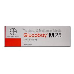 Glucobay M 25 - Acarbose,Metformin - Bayer Zydus Pharma Pvt. Ltd.