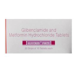 Glucored Forte - Glibenclamide,Metformin - Sun Pharma, India