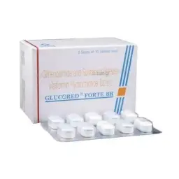 Glucored Forte SR - Glibenclamide,Metformin - Sun Pharma, India