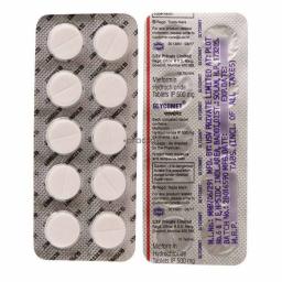 Glycomet 500 mg - Metformin Hydrochloride - USV Limited, India