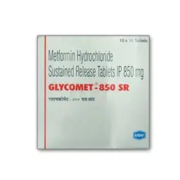 Glycomet 850 mg - Metformin Hydrochloride - USV Limited, India