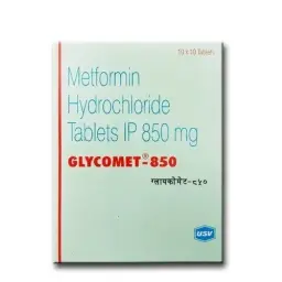 Glycomet SR 850 mg - Metformin Hydrochloride - USV Limited, India