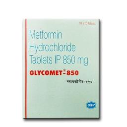Glycomet SR 850 mg - Metformin Hydrochloride - USV Limited, India