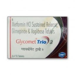 Glycomet Trio - Glimeperide,Voglibose,Metformin - USV Limited, India