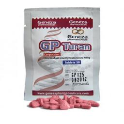 GP Turan (Turinabol) - 4-Chlorodehydromethyltestosterone - Geneza Pharmaceuticals
