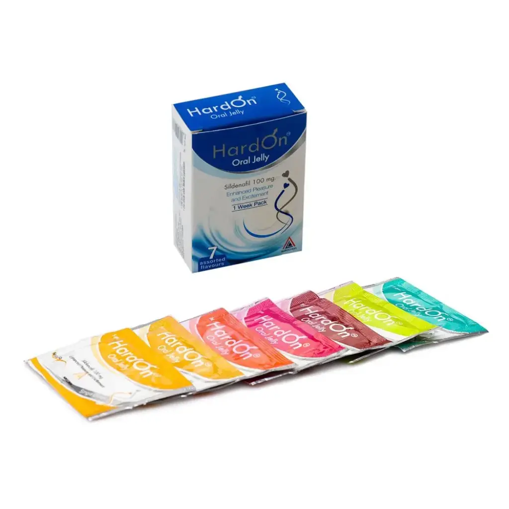 HardOn Oral Jelly Flavoured 100 mg - Sildenafil Citrate - Aurochem Laboratories (I) Pvt. Ltd, India HardOn Oral Jelly Flavoured 100 mg - Sildenafil Citrate - Aurochem Laboratories (I) Pvt. Ltd, India