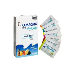 Kamagra Oral Jelly Vol 1 100 mg - Sildenafil Citrate - Ajanta Pharma, India