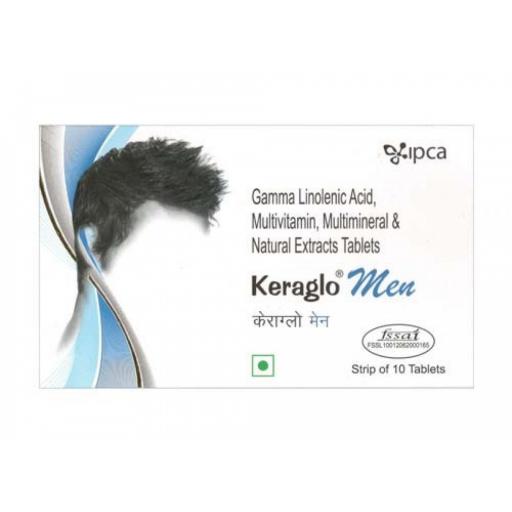 Keraglo Men 0 - Gamma linolenic Acid,Multivatamin,Multimineral and Natural Extracts - Ipca Laboratories Ltd.