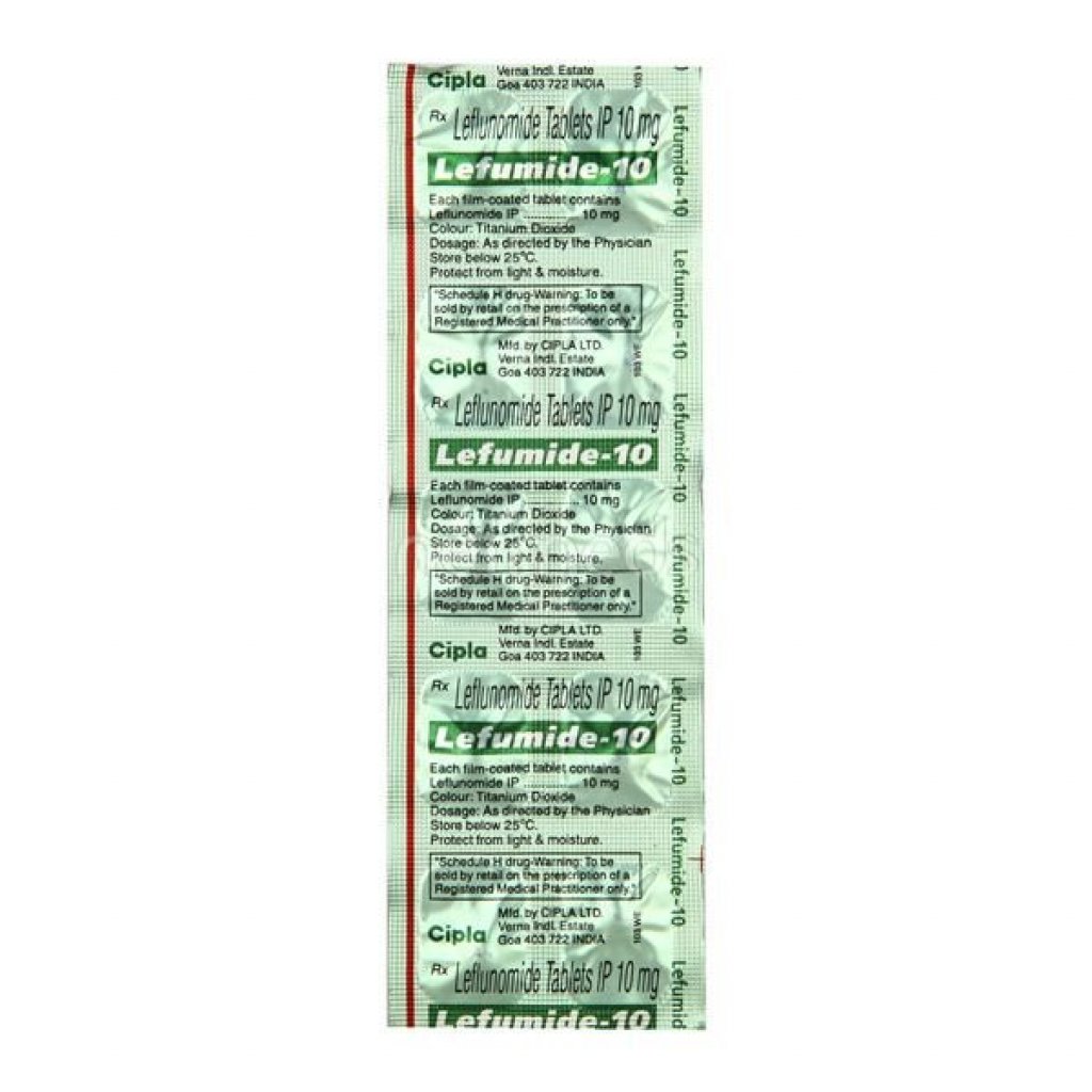 Lefumide 10 mg - Leflunomide - Cipla, India Lefumide 10 mg - Leflunomide - Cipla, India