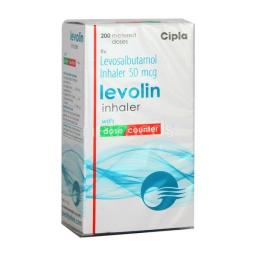 Levolin Inhaler 50 mcg - Levosalbutamol - Cipla, India