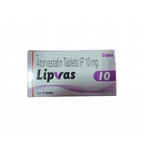 Lipvas 10 mg - Atorvastatin - Cipla, India