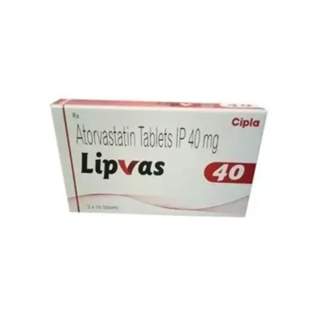Lipvas 40 mg - Atorvastatin - Cipla, India