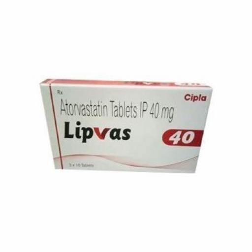 Lipvas 40 mg - Atorvastatin - Cipla, India