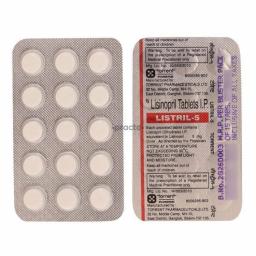 Listril 5 mg  - Lisinopril - Torrent Pharma