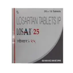 Losar 25 mg - Losartan - Unichem Laboratories Ltd.
