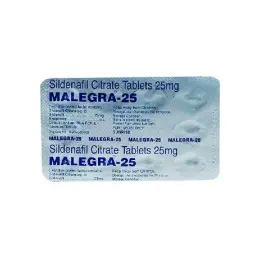 Malegra 25 mg - Sildenafil Citrate - Sunrise Remedies