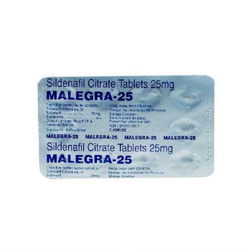 Malegra 25 mg - Sildenafil Citrate - Sunrise Remedies