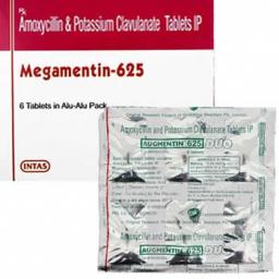Megamentin 625 mg - Amoxycillin,Pottasium Clavulanate - Intas Pharmaceuticals Ltd.