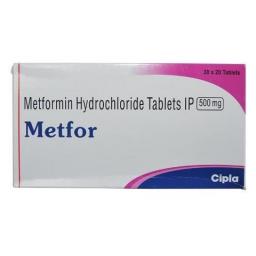 Metfor 500 mg - Metformin - Cipla, India