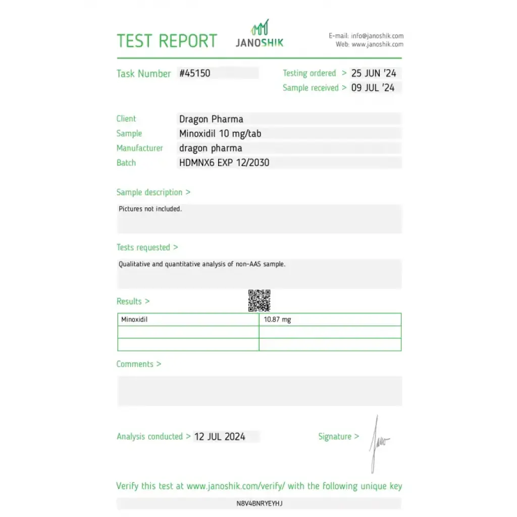 Minoxidil - Minoxidil - Dragon Pharma, Europe