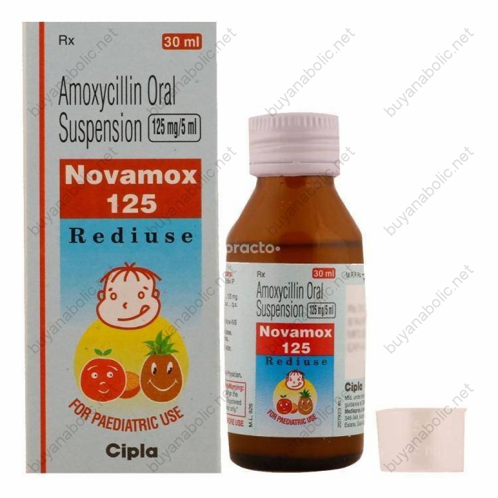 Novamox Mixture 125mg - Amoxycillin Trihydrate - Cipla, India Novamox Mixture 125mg - Amoxycillin Trihydrate - Cipla, India