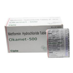 Okamet 500 mg - Metformin Hydrochloride - Cipla, India Okamet 500 mg - Metformin Hydrochloride - Cipla, India