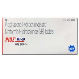 Pioz MF 15/ 500 mg - Pioglitazone,Metformin Hydrochloride - USV Limited, India