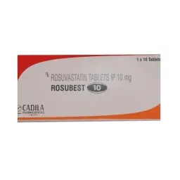Rosubest 10 mg - Rosuvastatin - Cadila, India