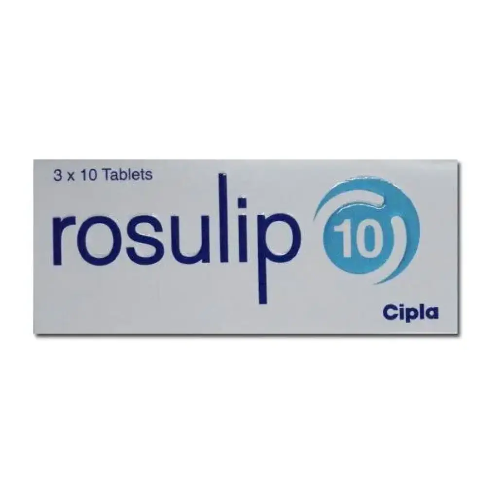 Rosulip 10 mg - Rosuvastatin - Cipla, India