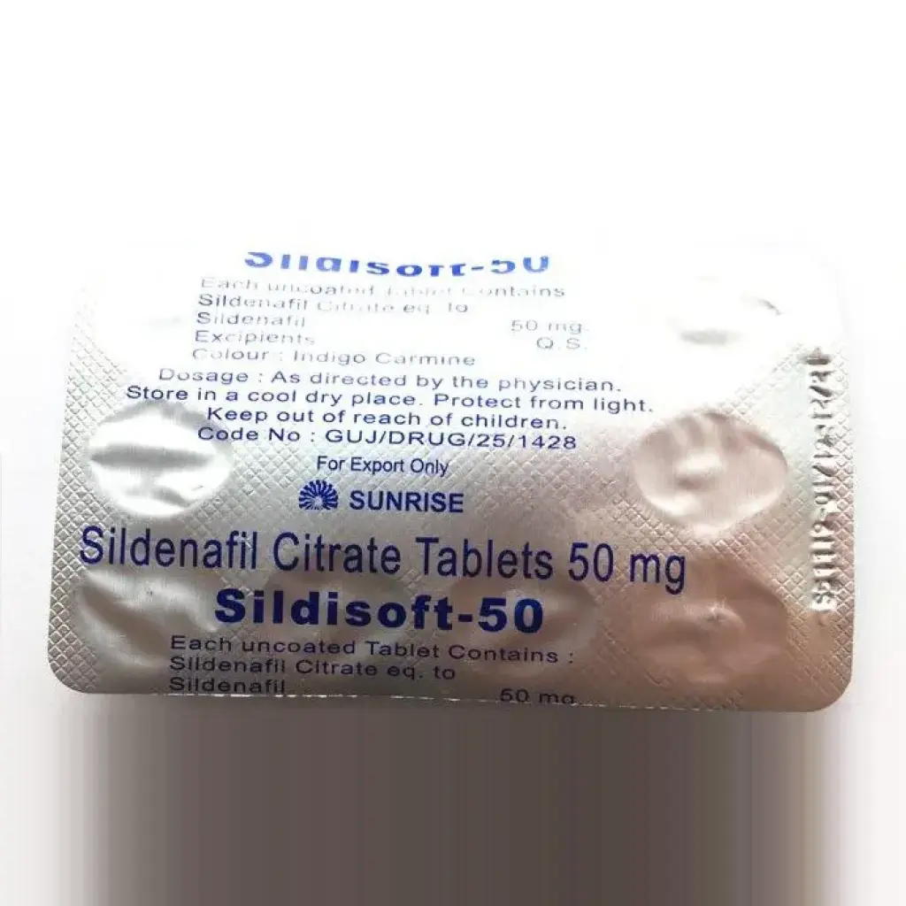 Sildisoft 50 mg - Sildenafil Citrate - Sunrise Remedies