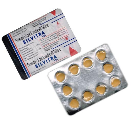 Silvitra 120 mg - Sildenafil,Vardenafil - Dharam Distributors