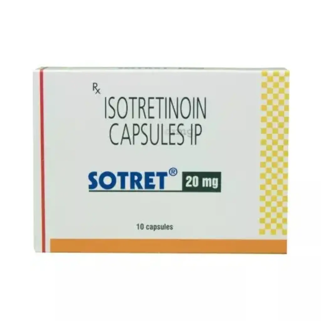 Sotret 20 mg - Isotretinoin - Sun Pharma, India