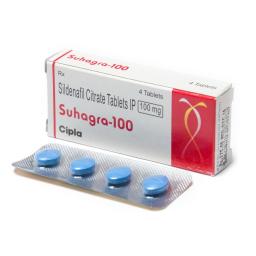 Suhagra 100 mg - Sildenafil Citrate - Cipla, India