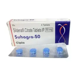 Suhagra 50 mg - Sildenafil Citrate - Cipla, India