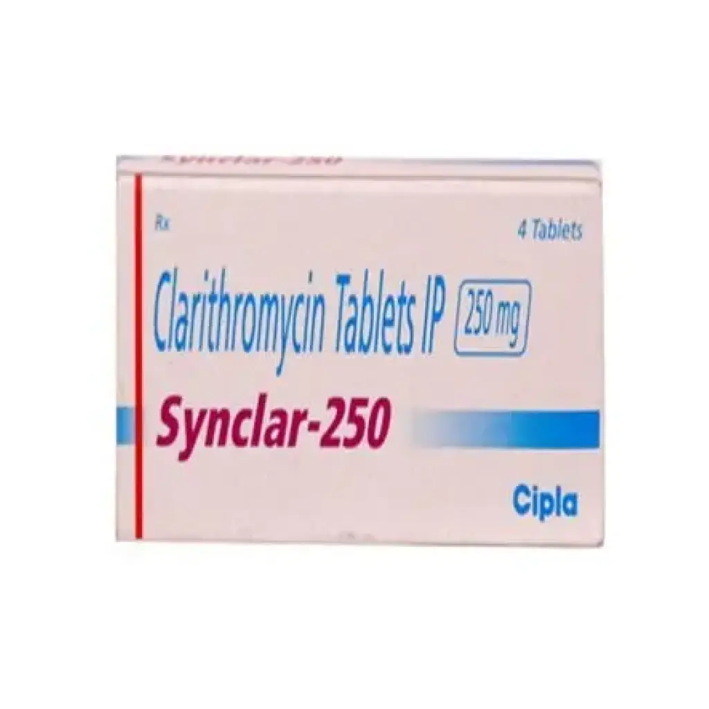 Synclar 250 mg - Clarithromycin - Cipla, India
