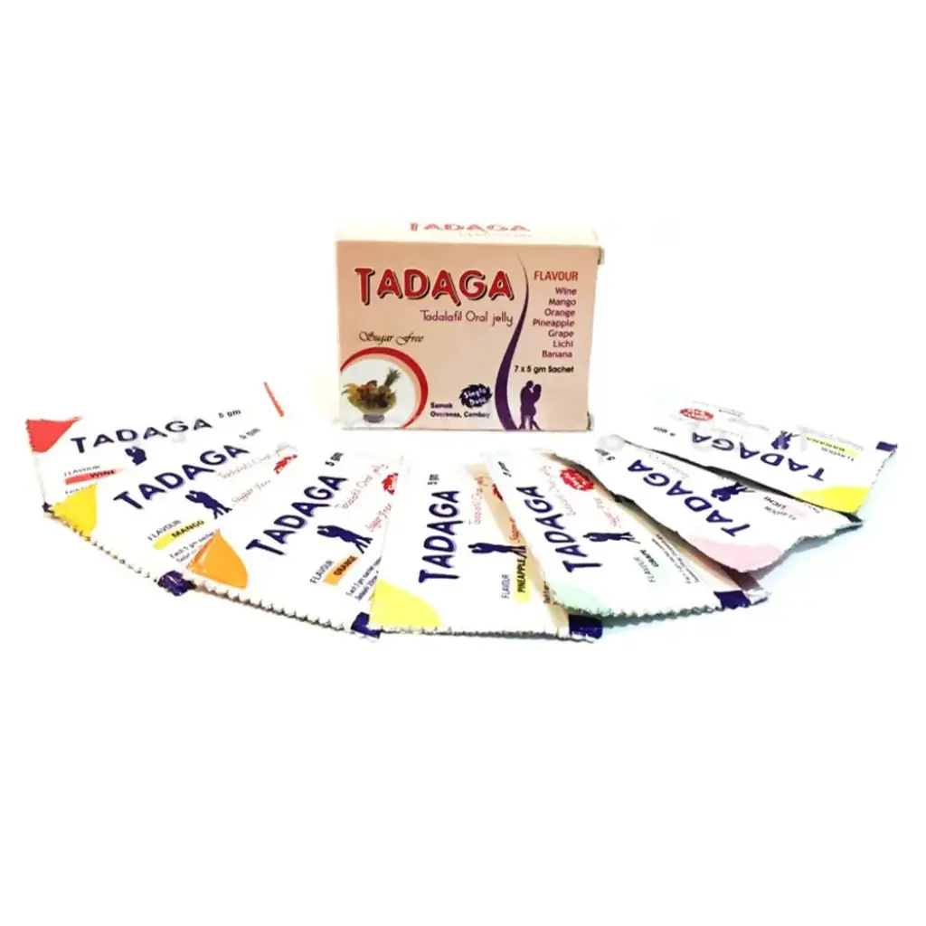 Tadaga Oral Jelly Flavoured 20 mg - Tadalafil - Samok Overseas Tadaga Oral Jelly Flavoured 20 mg - Tadalafil - Samok Overseas
