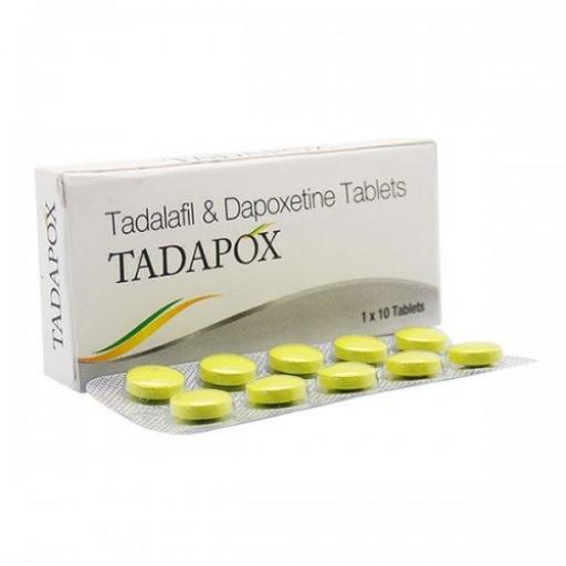 Tadapox 20mg/60mg - Tadalafil,Dapoxetine - Dharam Distributors