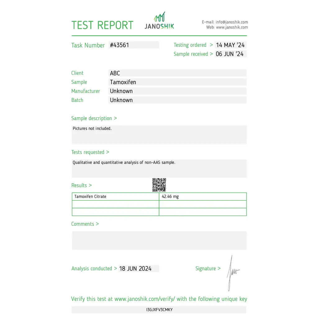 Tamoxifen - Tamoxifen Citrate - Stealth Labs Tamoxifen - Tamoxifen Citrate - Stealth Labs