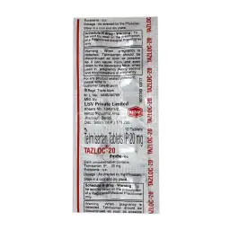 Tazloc 20 mg - Telmisartan - USV Limited, India