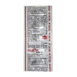Tazloc 20 mg  - Telmisartan - USV Limited, India