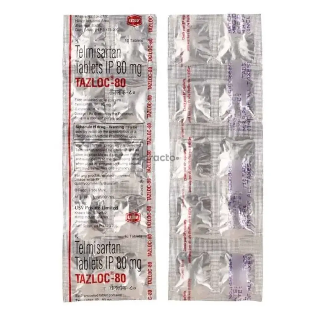 Tazloc 80 mg - Telmisartan - USV Limited, India