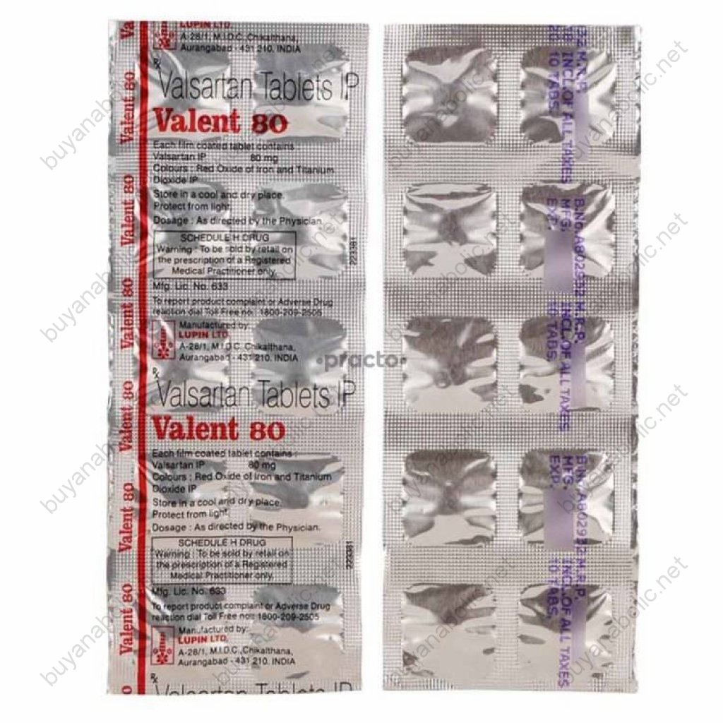 Valent 80 mg - Valsartan - Pinnacle Valent 80 mg - Valsartan - Pinnacle
