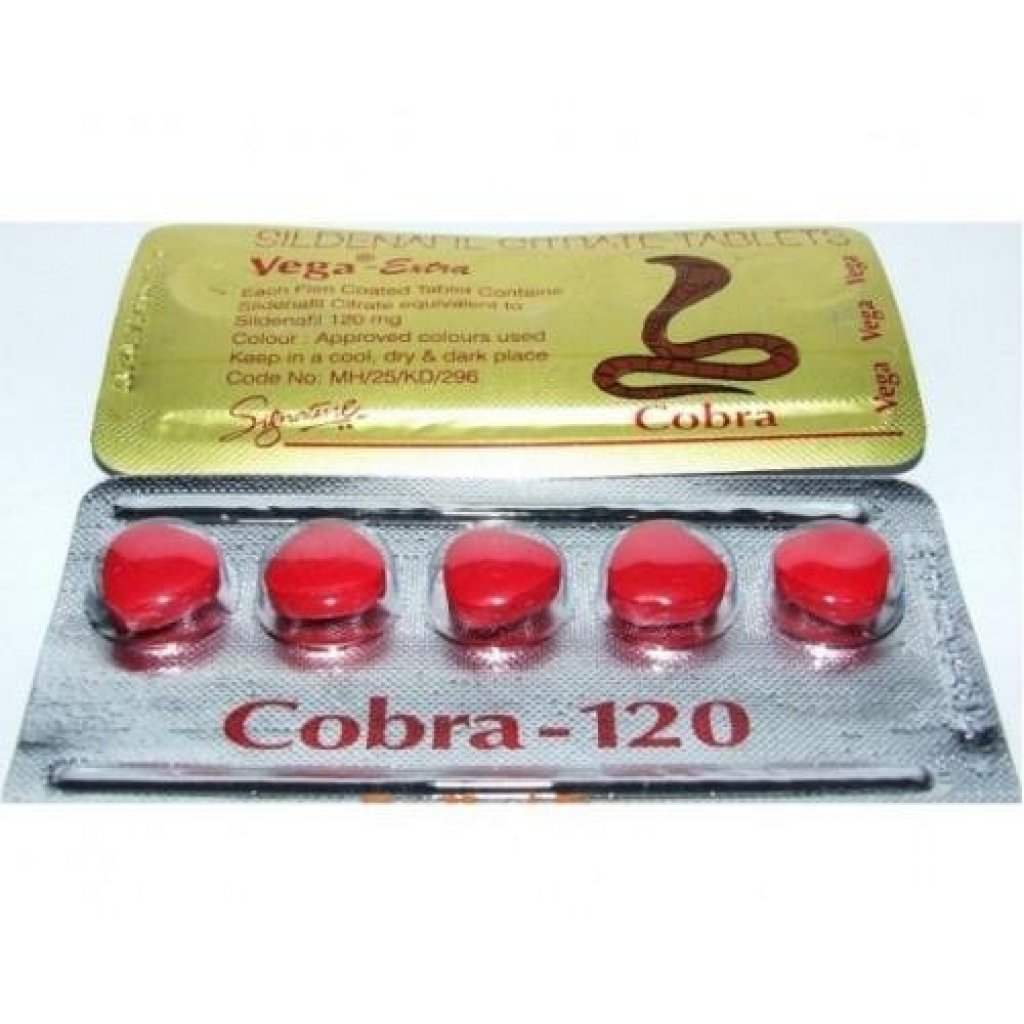 Vega-Extra Cobra 120 mg - Sildenafil Citrate - Signature Pharma, India Vega-Extra Cobra 120 mg - Sildenafil Citrate - Signature Pharma, India